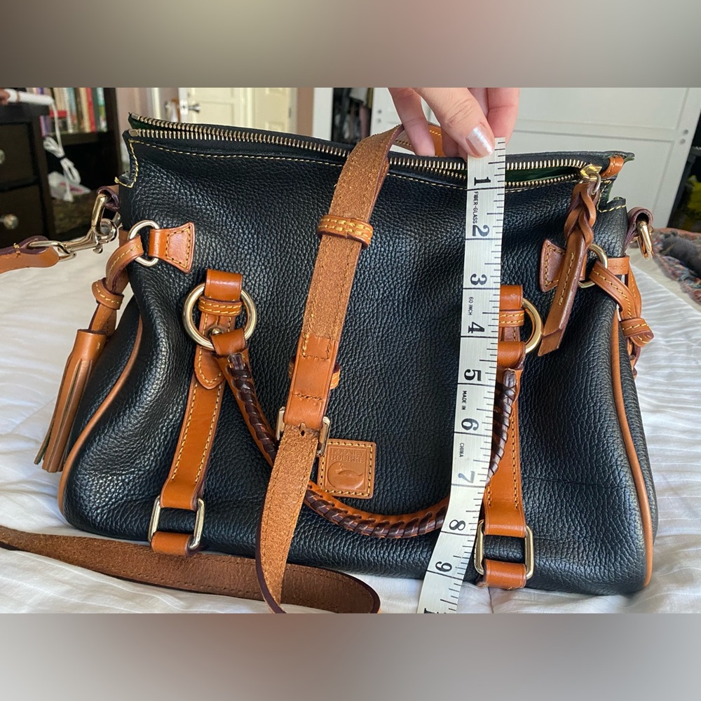 Dooney & Bourke Florentine Satchel Black and Brown - Picture 3 of 8